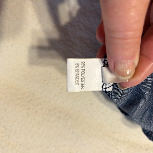 Cute layered dress. Very shimmery as it flows. Dark Navy. Size XXXL. (1023) - Picture 7 of 8